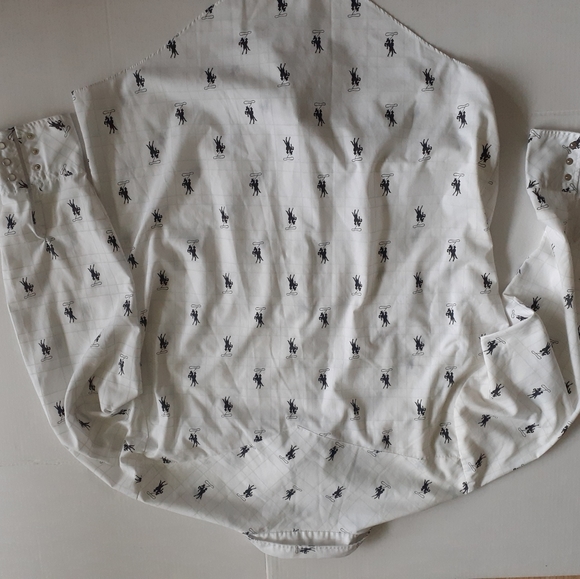 K Mart Brand Western Shirt white XL - Picture 3 of 8